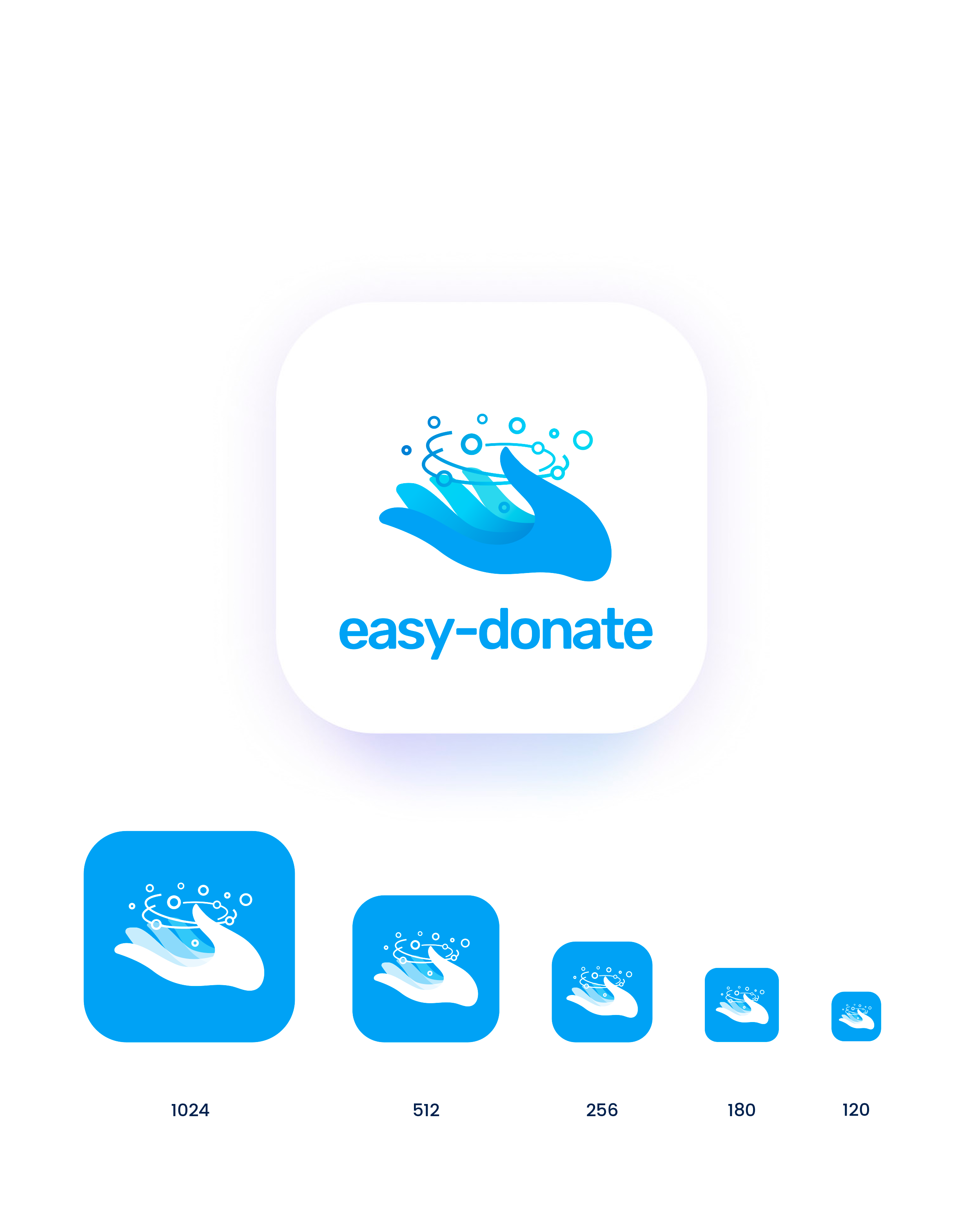 Easy Donate icon and visual language