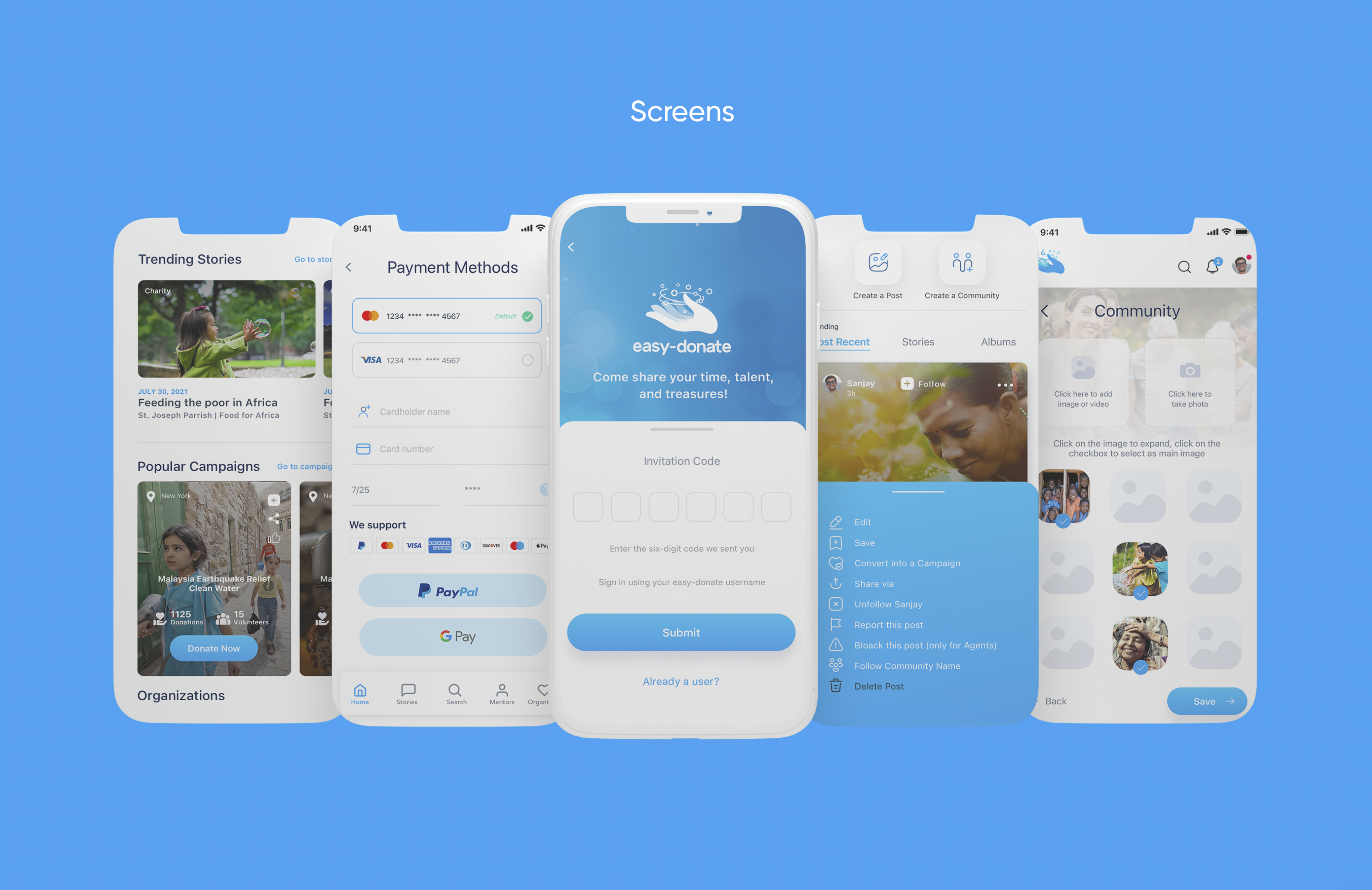 Easy Donate’s primary giving flow