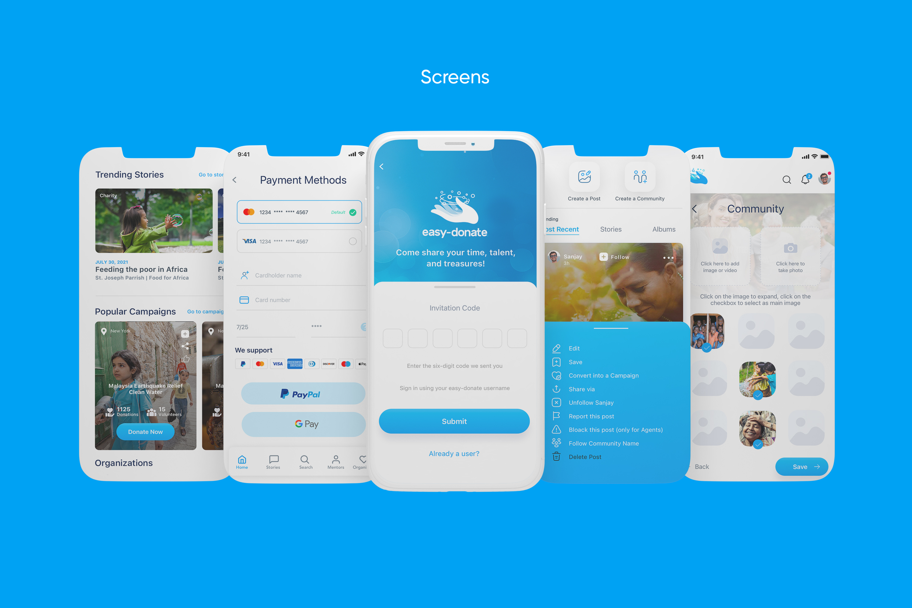 UX/UI App Design & Digital Product | Easy Donate