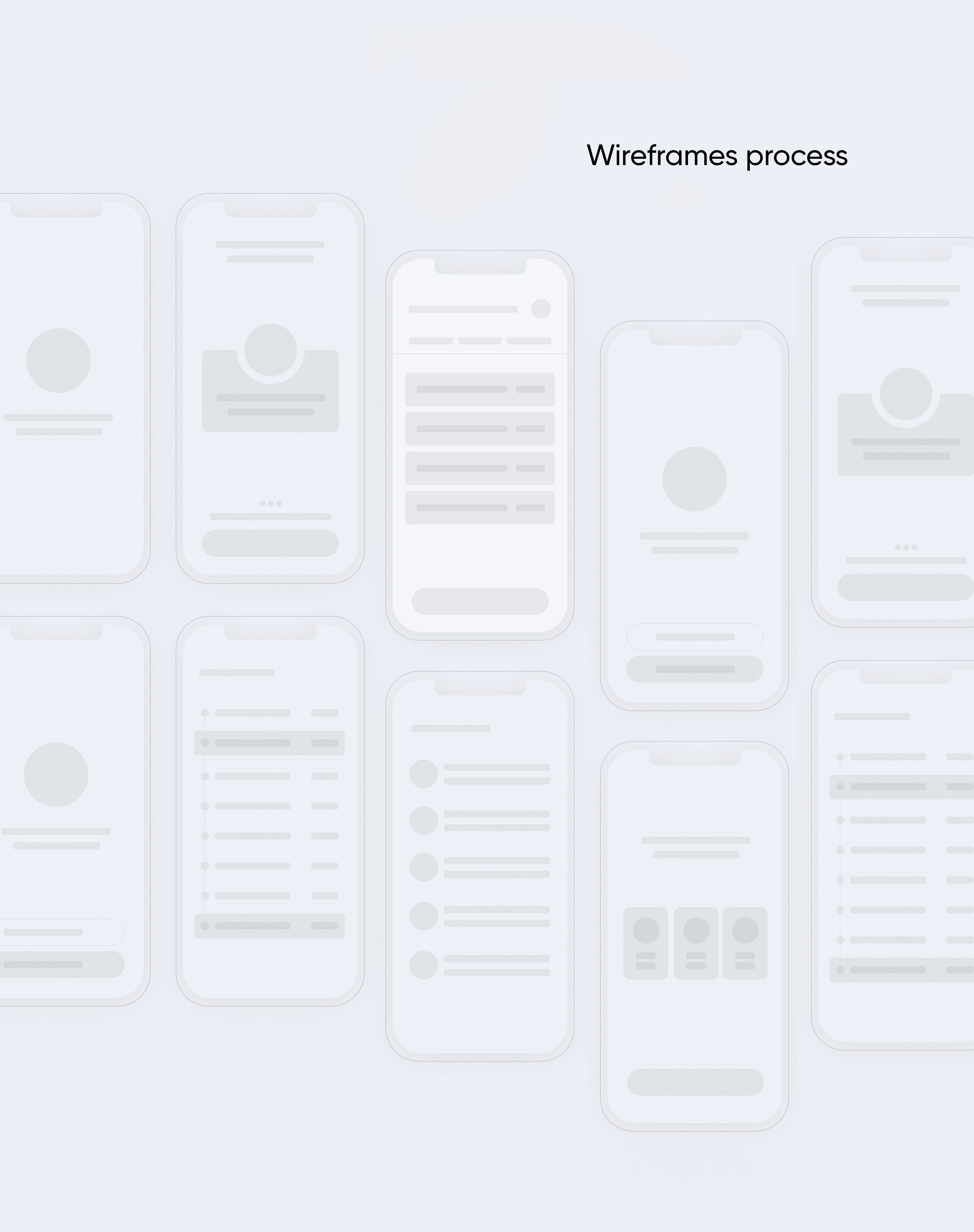 Easy Donate app wireframes